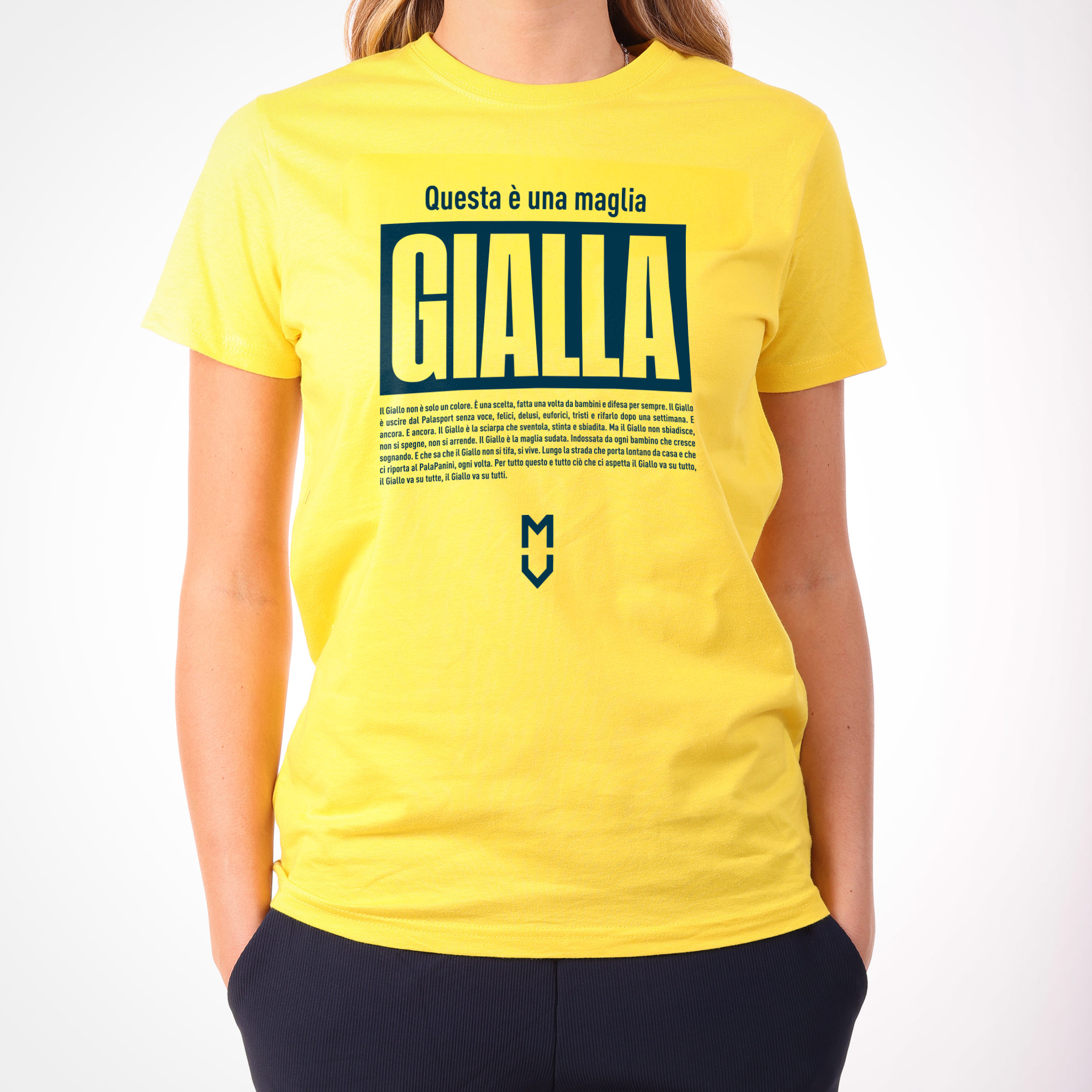 MODENA VOLLEY - T-SHIRT QUESTA È UNA MAGLIA GIALLA MODENA VOLLEY - T-SHIRT QUESTA È UNA MAGLIA GIALLA