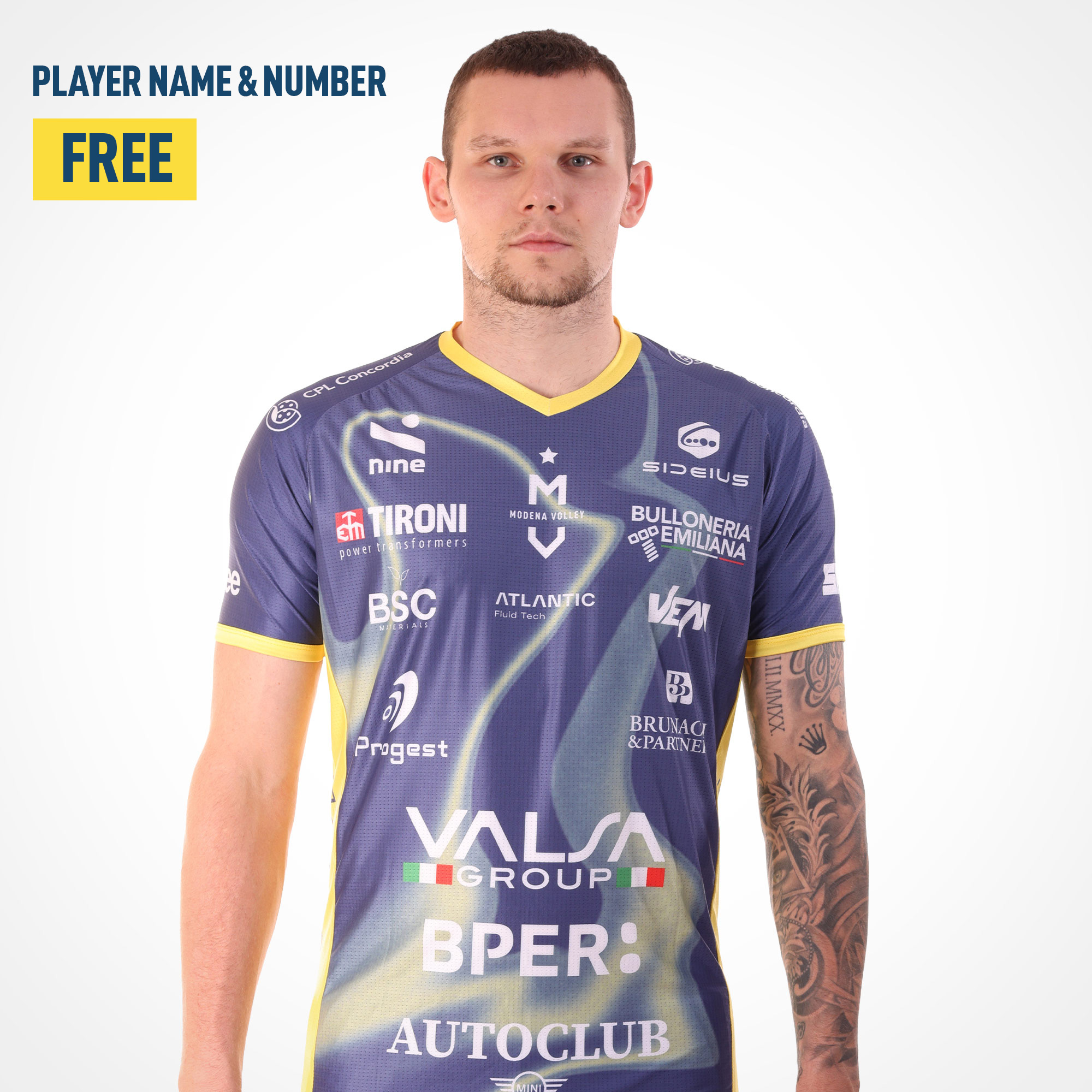 MODENA VOLLEY- AWAY GAME JERSEY MAN 2025/26
